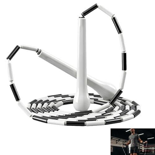 Image of Beaded Jump Rope, Beaded Skipping Rope, Adjustable 2.8m Skipping Ropes for Fitness Training PVC Beaded Speed Ropes with Unbreakable Handles Tangle Free Workout Cardio Exercise Indoor Outdoor Training