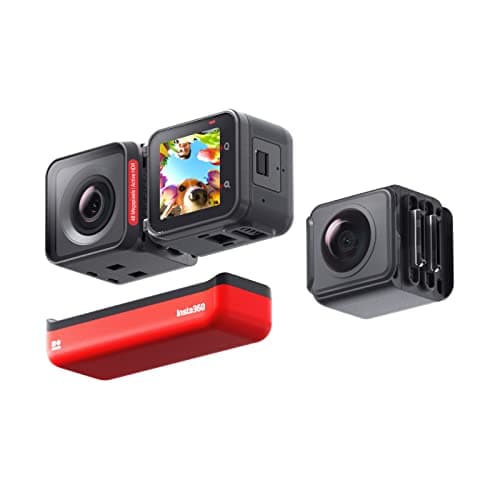Image of Insta360 ONE RS Twin Edition Waterproof 4K60fps Action Cam & 5.7K 360° Camera with Interchangeable Lenses, Stabilization, 48MP Photos, Active HDR, AI Editing