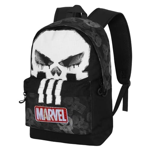 Image of Marvel Punisher Skull-Fan HS Backpack 2.2, Black, 31 x 44 cm, Capacity 24 L