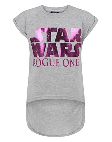 Image of Star Wars Rogue One Girl's Dipped Hem T-Shirt (5-6 Years)
