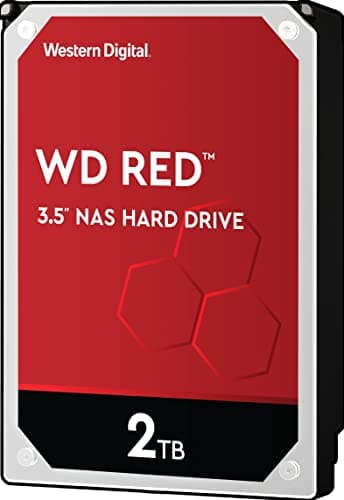 Image of WD Red 2TB 3.5 Inch NAS Internal Hard Drive - 5400 RPM - WD20EFAX