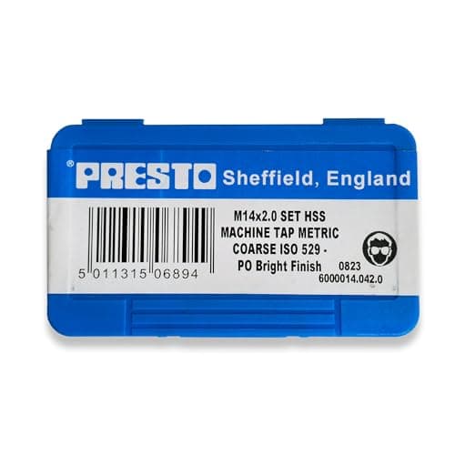 Image of Presto M14 x 2.0 HSS Metric Hand Tap Set (Pack of 3) 6000014.042.0 from RDGTools