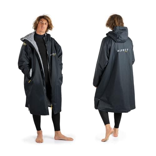 Image of Osprey Changing Robe for Kids and Adults, Waterproof Changing Robe, Swimming and Beach, Unisex, Black