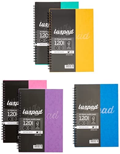 Image of Silvine Notebook FSC Twinwire Perforated Ruled 120 Pages 75gsm A5 Assorted Ref PRA5 [Pack of 10]