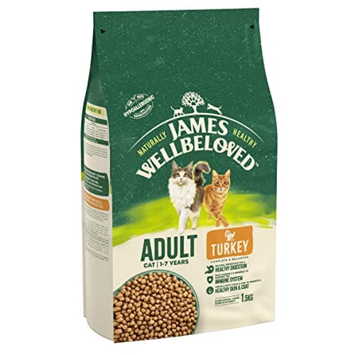 Image of James Wellbeloved Adult Turkey 1.5 kg Bag, Hypoallergenic Dry Cat Food