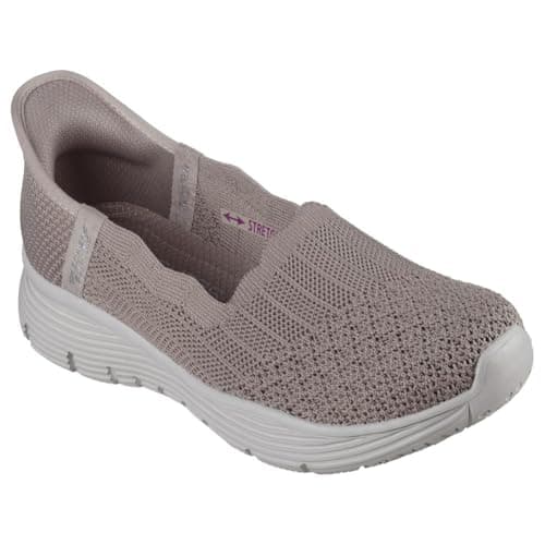 Image of Skechers Women's Seager-Believe It Hands Free Slip-ins Loafer Flat, Dark Taupe, 2.5 UK