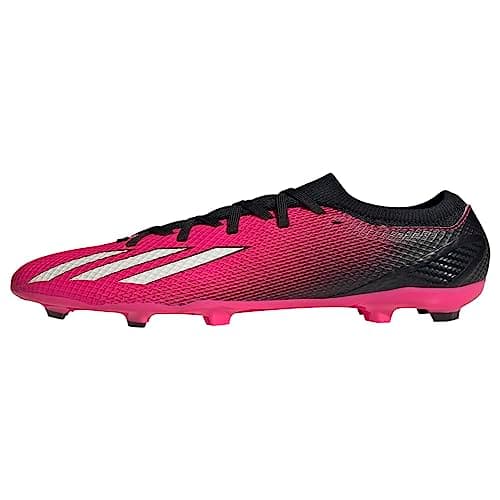 Image of adidas Unisex-Adult X Speedportal.3 Firm Ground Soccer Shoe, Team Shock Pink/Zero Metallic/Black, 5 Big Kid