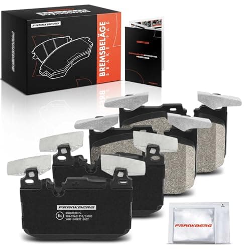 Image of Frankberg Brake Pad Set incl. 4x Pads Front Compatible with 1 Series F20 3 Series Touring F31 2 Cabriolet F23 3 Series F30 F80 4 Gran Coupe F36 Replace# 34106866072,34116866072