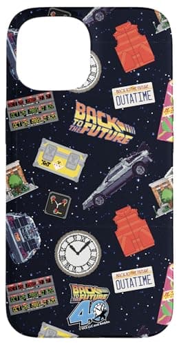 Image of Back To The Future 40th Anniversary Starry Collage AOP Case for iPhone 15