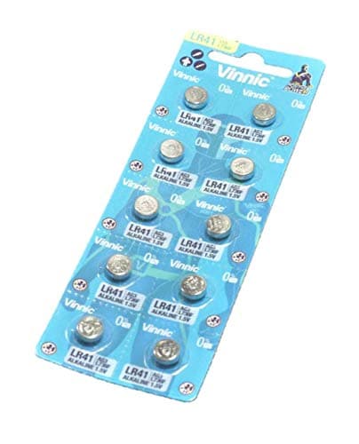 Image of Vinnic AG3 1.5 V, 10 x batteries, alkaline, mini, G3 LR41 L736, batteries with long shelf life, pack of 10-1 blister card