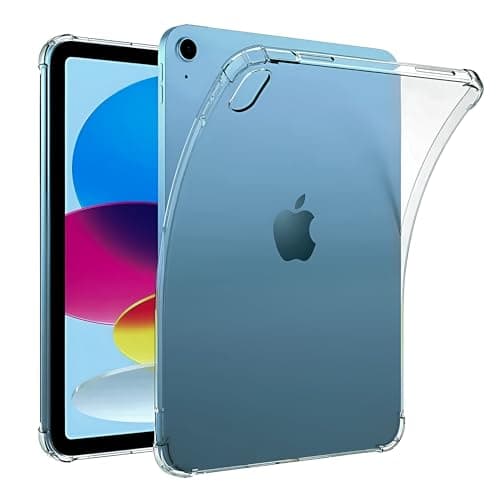 Image of LAMBARDAR Clear Case for iPad (A16) 11th Generation 11 Inch, 10th Generation 10.9 inch (Model: 2025-2022) – Slim & Lightweight TPU Protective Cover, Shockproof Transparent Back, Raised Edge Bumper
