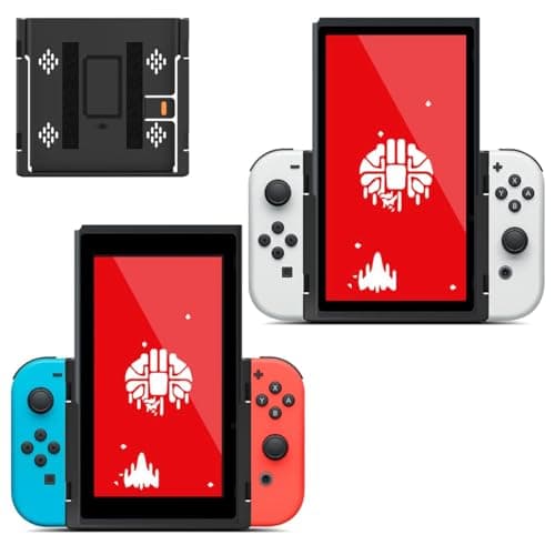 Image of ASTONEY Switch Portrait Mode Flip Grip Handheld for Nintendo Switch OLED, Vertical Mode Orientation Works with Joy-con Grips Stand