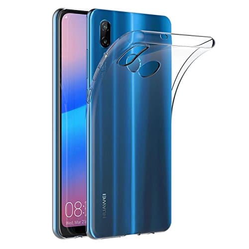 Image of MaiJin Case for Huawei P20 Lite/Nova 3e (5.84 inch) Soft TPU Rubber Gel Bumper Transparent Back Cover