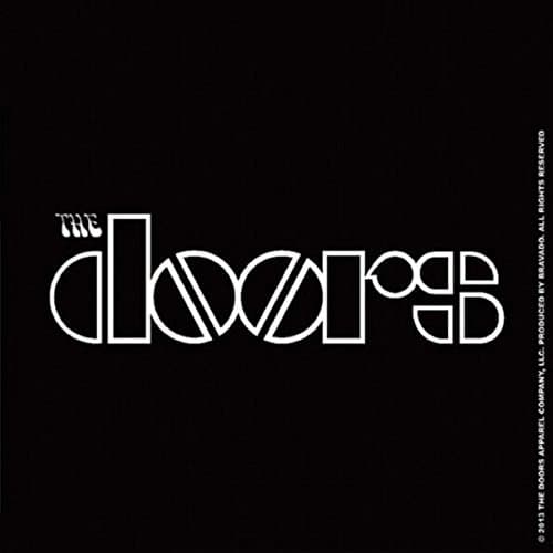Image of The Doors Coaster Band Logo Official 9.5cm x 9.5cm Single Cork One Size