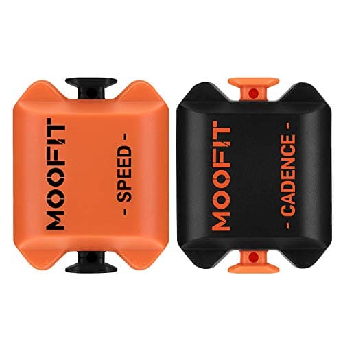 Image of moofit CS8 Cycling Cadence Speed Sensor, Bluetooth & ANT+ Wireless Speed, Distance Sensor and Cadence Sensor with IP67 Waterproof Low Energy Technology, Orange