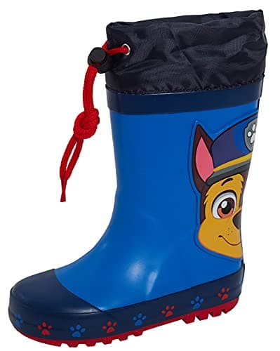 Image of Paw Patrol Wellington Boots Boys Wellingtons Kids Chase Marshall Wellies Rain Welly Shoes Girls Snow Boots Navy 6 UK Child/EU 23