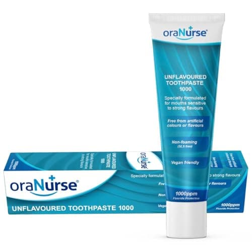 Image of Oranurse Unflavoured Toothpaste for Kids and Adults - Non Flavoured with 1000ppm Fluoride for Sensitive Mouths | Non Foaming SLS Free | 50ml