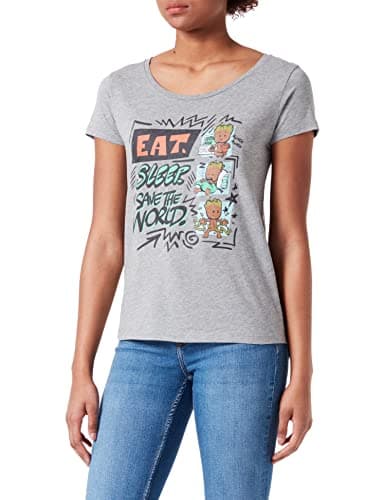 Image of Marvel Women's T-Shirt, Melange Grey, XL