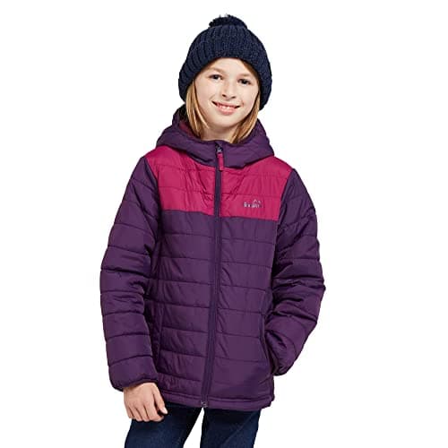 Image of Peter Storm Kids' Blisco II Jacket with Hood & 2 Pockets for Boys & Girls, Insulated & Water-resistant Puffer Coat (UK, Age, 13 Years, Regular, Purple)