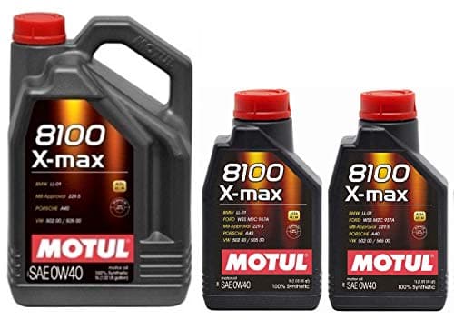 Image of Motul 8100 X-max 0W40 Fully Synthetic Engine Motor Oil WSSM2C937A 505 00 LL-01, 7 Litres