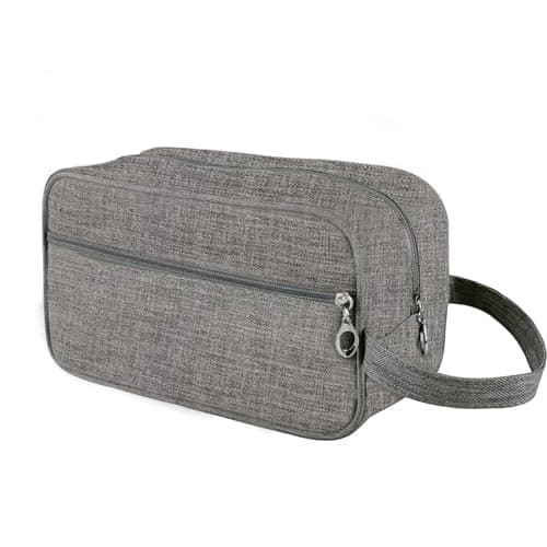 Image of 1Pcs Toiletry Wash Bag, Shower Bag with Zipper, Large Storage Toiletry Bags for Men and Women Traveling Daily Use (Grey)