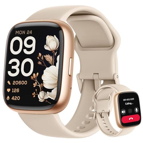 Image of LODIMEKE Smart Watch, Alexa Built-in, Answer/Make Calls 44mm Smartwatch Women Men, 1.83" Sports Watch IP68 Waterproof, Heart Rate SpO2 Sleep Stress Monitor, Step Counter Watch for Android & iOS Phone
