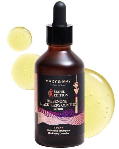 Image of Mary&May SEOUL EDITION Idebenone Blackberry Complex Serum - Korean Anti Aging Face Serum for Skin Elasticity, Nourishing and Radiance - Fragrance-Free, Vegan, and Cruelty-Free, 2.7 fl.oz.