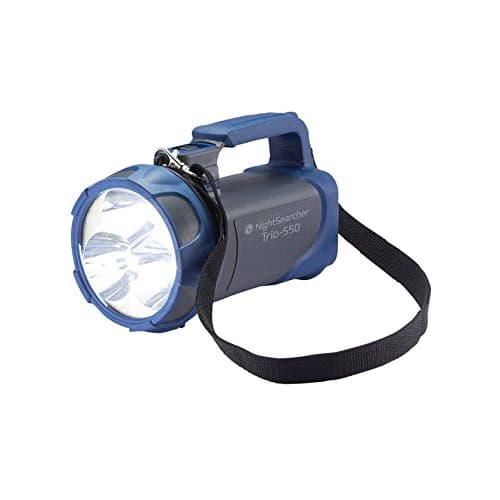 Image of NightSearcher Trio LED Rechargeable Handlamp Torch Grey 550lm 600m Beam