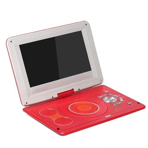 Image of MKHQST Portable DVD DVD Video Player High-definition 3D Large Screen Portable EWD Mini TV For English Learning Long standby time(Red)