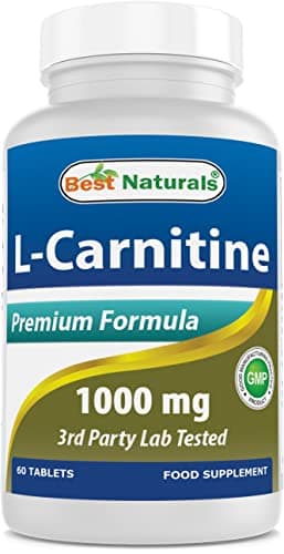 Image of Best Naturals L-Carnitine 1000mg 60 Tablets
