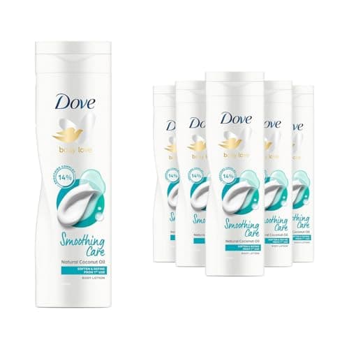 Image of 6xDove Nourishing Body Lotion with Coconut Oil Soften & Refine, 250ml
