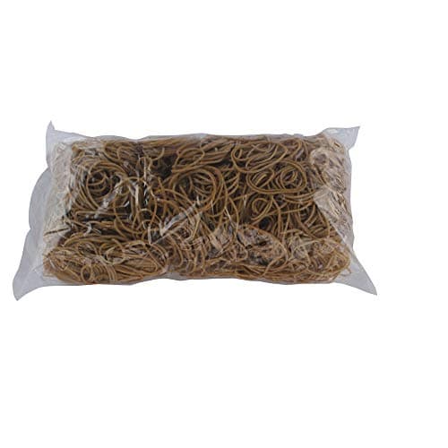 Image of White Box 454G Size 16 Rubber Bands, brown|beige|grey