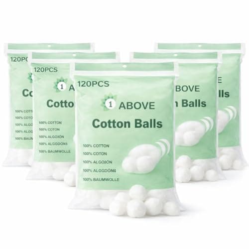 Image of Pack of 600 Cotton Wool Balls – Super Soft, 100% Pure Cotton, Gentle & Absorbent for Makeup Removal, Baby Care & Everyday Use