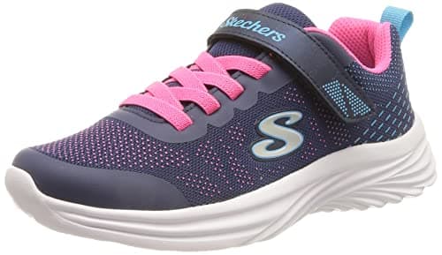 Image of Skechers Girl's Dreamy Dancer Radiant Rogue Trainers, Navy & Hot Pink Mesh/Multi Trim, 12 UK
