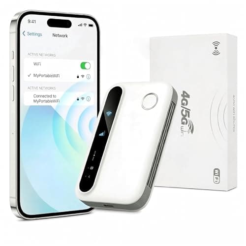 Image of 4G/5G MiFi Mobile Hotspot, Portable Travel Router with SIM Card Slot, Ultra-Fast Internet up to 300 Mbps, Pocket-Sized Pocket WiFi for Travel & Remote Work, Connects Up to 10 Devices-11