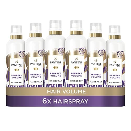 Image of Pantene Volume Hairspray with Jojoba Oil 250ML, 6 x 250 ML, Volumising Products Non Sticky Frizz Ease Hair Spray For Long Lasting Style, VALUE PACK
