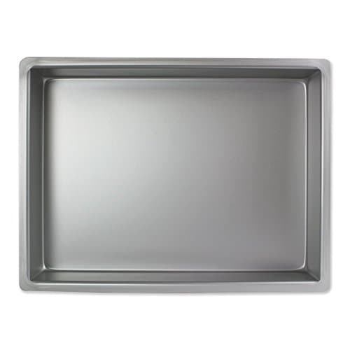 Image of PME OBL09122 Aluminium Oblong Cake Pan 9 x 12 x 2-Inch Deep Silver