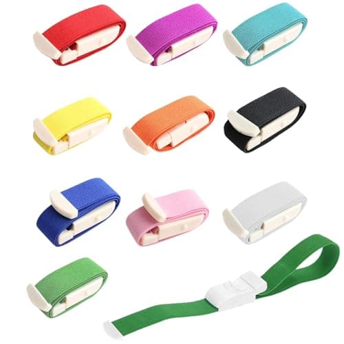 Image of 10pcs Tourniquet, Torniquetes, Tourniquets for Nurses, Torniquetes Medical, Equipped with A Quick Release Buckle and Latex Free Polyester Elastic Band, Outdoor First Aid for Adults and Children