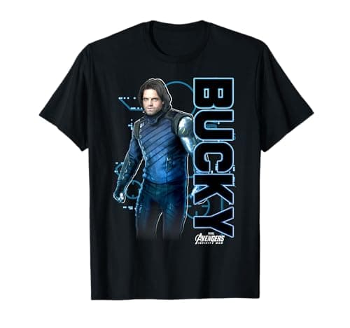 Image of Marvel Avengers Infinity War Bucky Tech Graphic T-Shirt T-Shirt