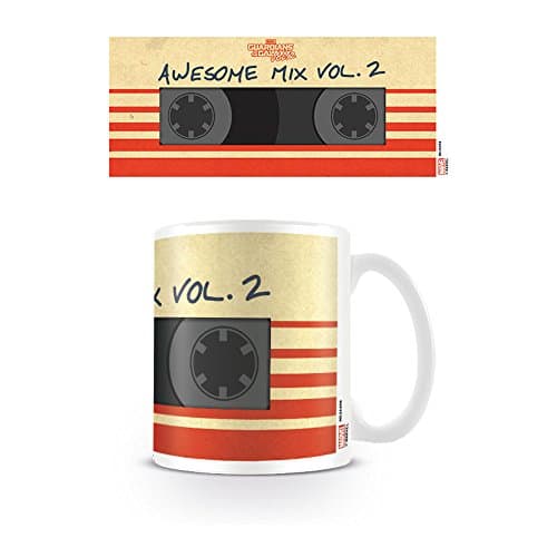 Image of Pyramid International Pyramid MG24498 Guardians of The Galaxy Awesome Mix Vol. 2 Ceramic Mug, Porcelain, Multicoloured,7.9 x 11.00 x 9.3 cm