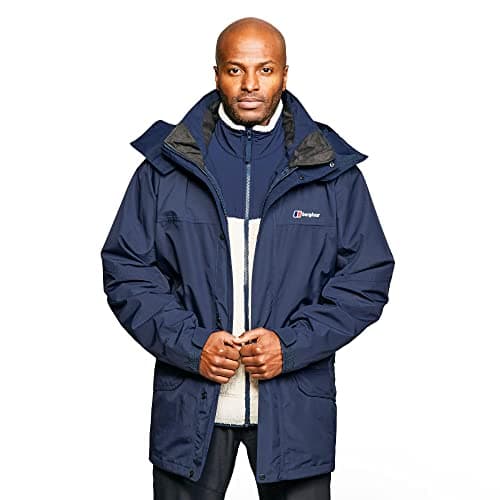 Image of Berghaus Men's Cornice Interactive Gore-Tex Waterproof Shell Jacket | Durable Rain Coat | Breathable Waterproof Jacket, Dusk, L