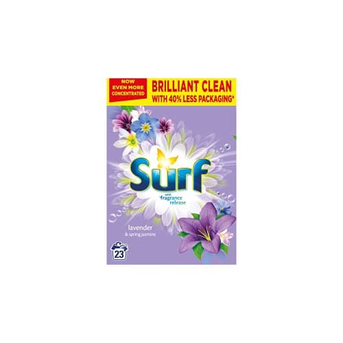 Image of Surf Lavender & Spring Jasmine Washing Powder 1.15kg – 23 Washes, Fresh Floral Scent, Powerful Everyday Laundry Cleaning