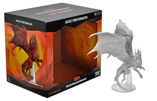 Image of Dungeons & Dragons Nolzur's Unpainted Miniatures: Adult Red Dragon, Multi (90578)