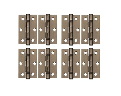 Image of 3" Hinges Ball Bearing Hinges in Antique Brass Finish, Timber Door Hinge - 1/4/5/10 Pairs - 75mm 3" (4)