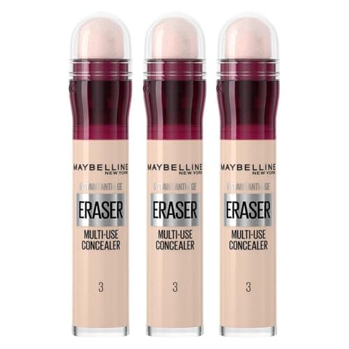 Image of Maybelline TRIPLE Concealer Instant Anti Age Eraser Eye Concealer, Dark Circles And Blemish Concealer, Ultra Blendable Formula 03 Fair