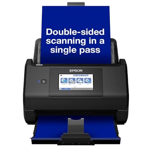 Image of Epson WorkForce ES-580W Wi-Fi High-speed Auto Feed Colour Scanner with Touchscreen and OCR Software