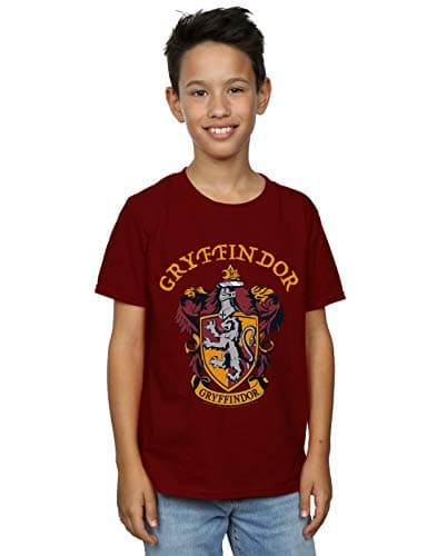 Image of Harry Potter Boys Gryffindor Crest T-Shirt Burgundy 3-4 Years