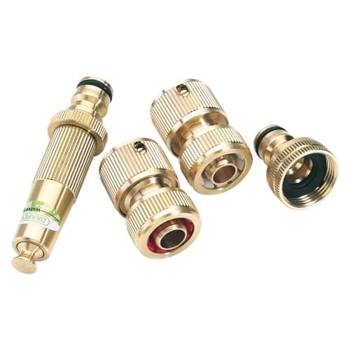 Image of Draper 36223 Brass Watering Accessory Set (4 Piece)