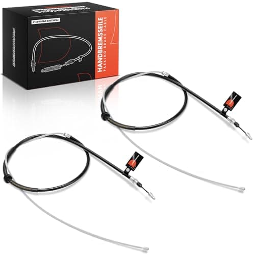 Image of Frankberg 2x Handbrake Cable Parking Brake Rear Disc brake Compatible with M.e.g.a.n.e III Estate Van KZ0/1 M.e.g.a.n.e III Grandtour KZ0/1 Replace# 364000005R