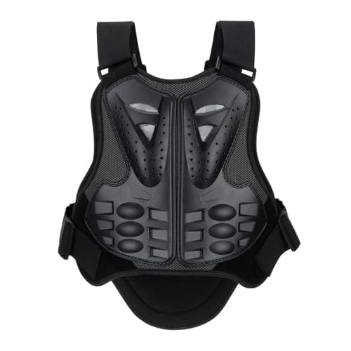 Image of PSLER Motorcycle Body Armour Chest Protector Dirt Bike Sports Chest Back Spine Motorcycle Armor Back Pad,MTB Body Armour Safety Skiing Snowboarding Chest Protection